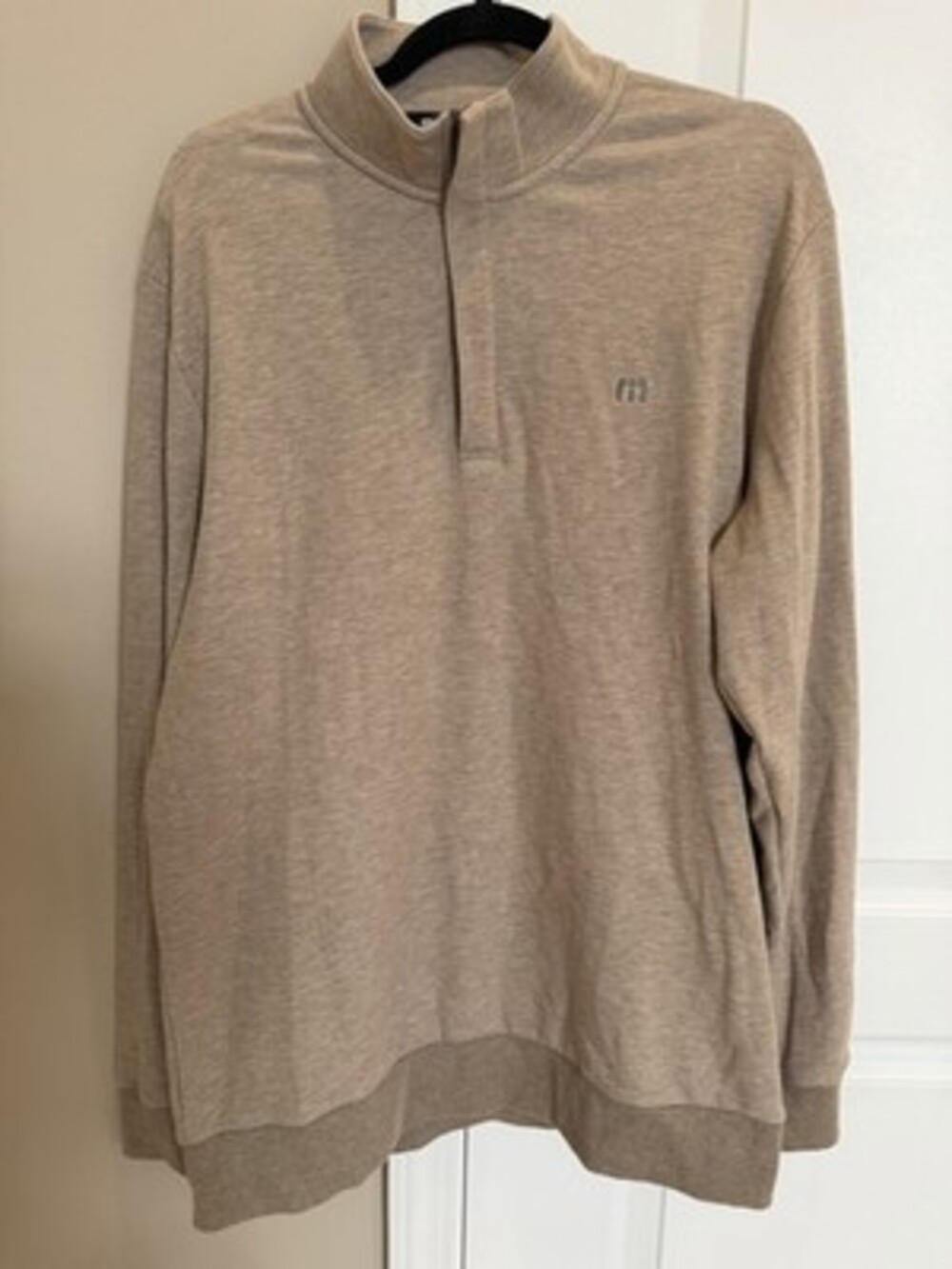 TravisMathew Golf Cloud Quarter Zip 2.0 Pullover In Portabella Men's Size Large